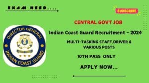 Indian Coast Guard Recruitment 2024: Notification Released for Group C Posts, Apply Online Now!