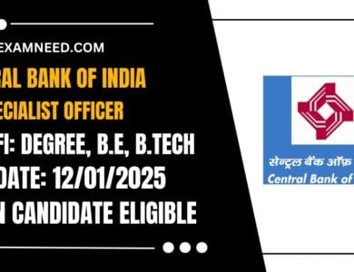 Central Bank of India Recruitment 2025 62 Specialist Officer (IT) Positions Available, Apply Now!