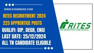 RITES Recruitment 2024 Central Government Officially Released for 223 Apprentice Posts – Apply Now!