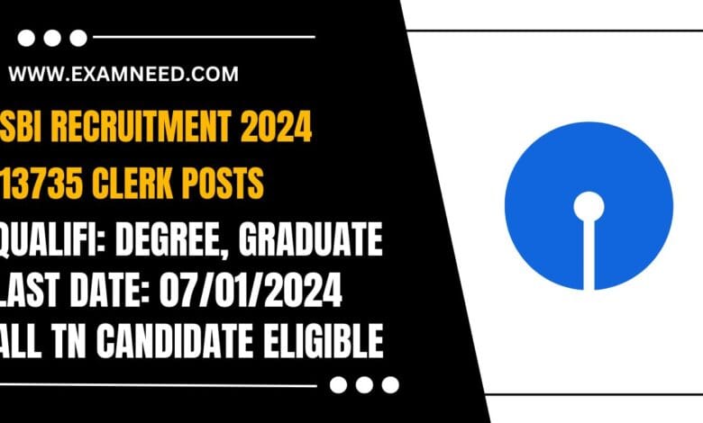SBI Recruitment 2025 Apply for 13,735 Clerk (Junior Associate) Posts, Check Eligibility Criteria!