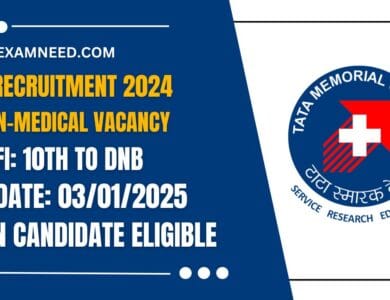 TMC Recruitment 2025 Notification Released for 34 Non-Medical Posts; Apply Now!