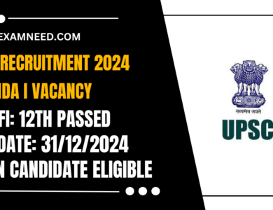 UPSC NDA I Recruitment 2025 Official Online Notification for 406 Posts – Apply Now!