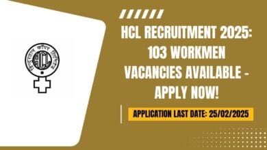 HCL Recruitment 2025 103 Workmen Vacancies Available – Apply Now!