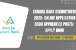 Canara Bank Recruitment 2025