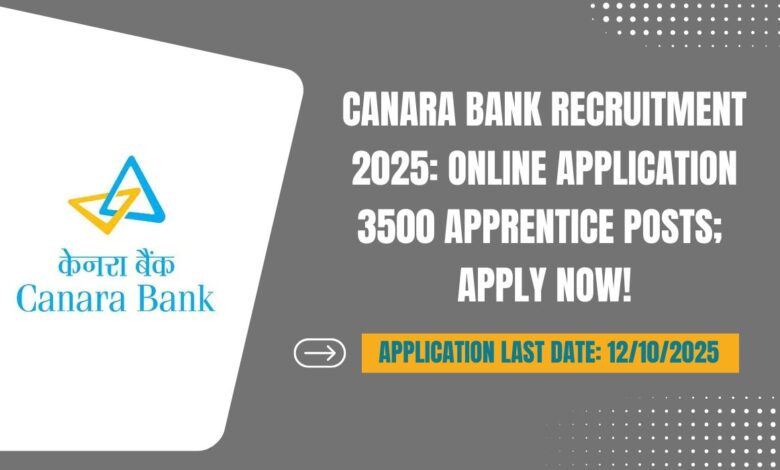 Canara Bank Recruitment 2025