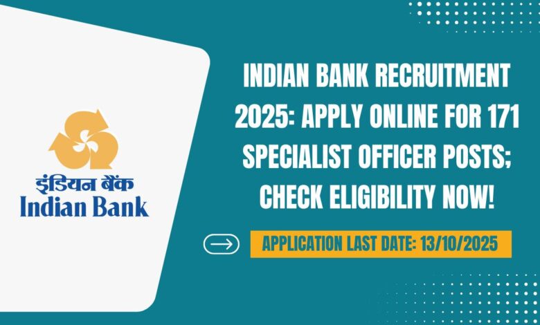 Indian Bank Recruitment 2025