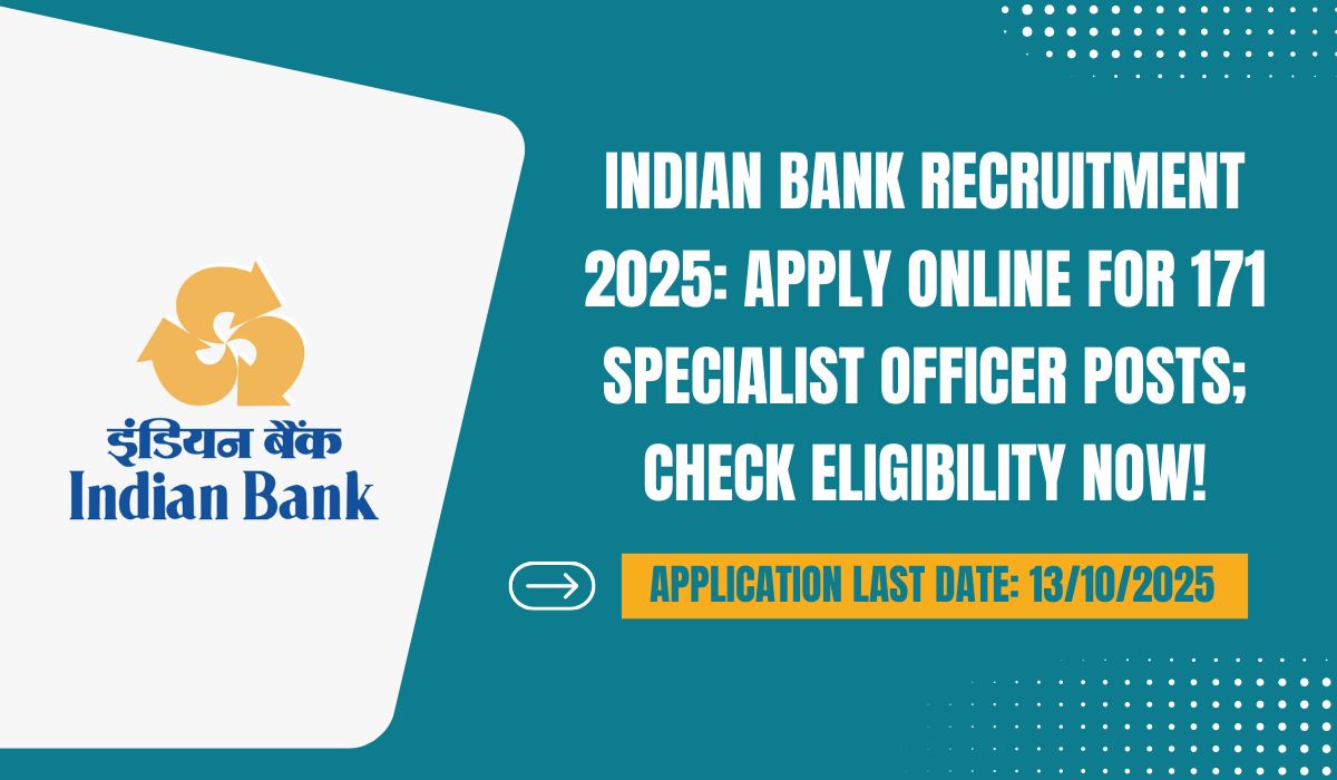 Indian Bank Recruitment 2025
