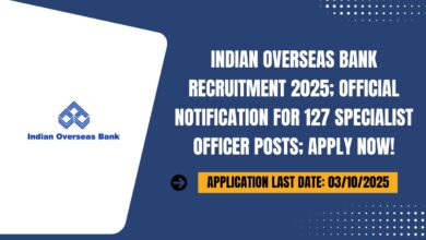 Indian Overseas Bank Recruitment 2025