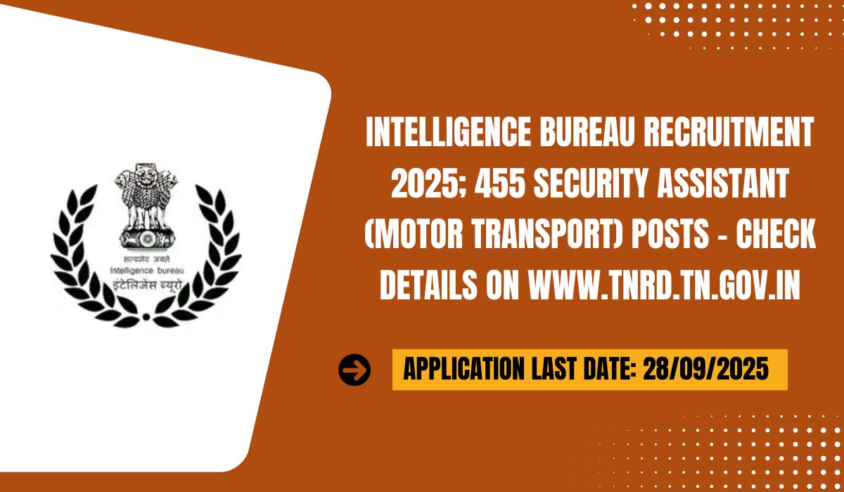 Intelligence Bureau Recruitment 2025