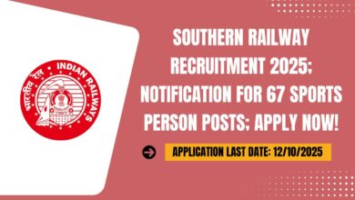 Southern Railway Recruitment 2025