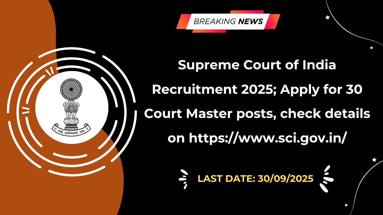 Supreme Court of India Recruitment 2025
