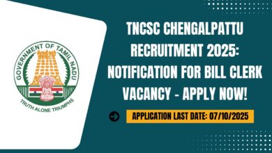 TNCSC Chengalpattu Recruitment 2025