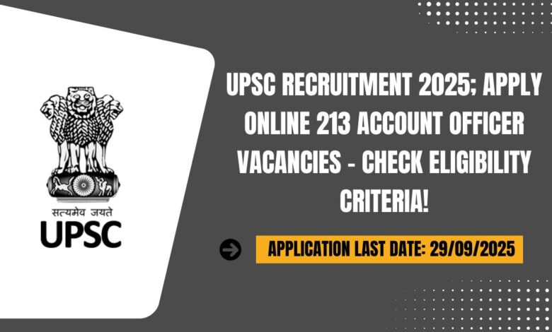 UPSC Recruitment 2025