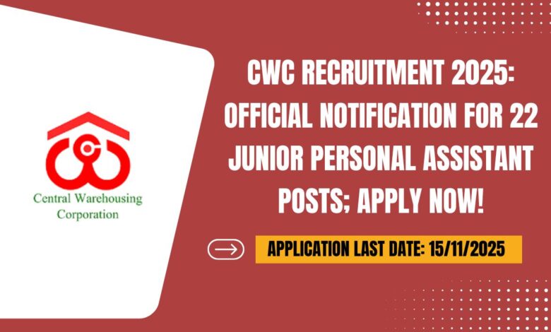 CWC Recruitment 2025