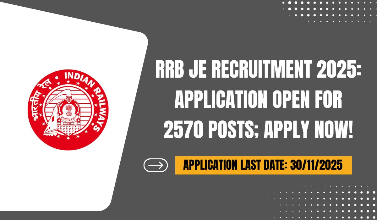 RRB JE Recruitment 2025