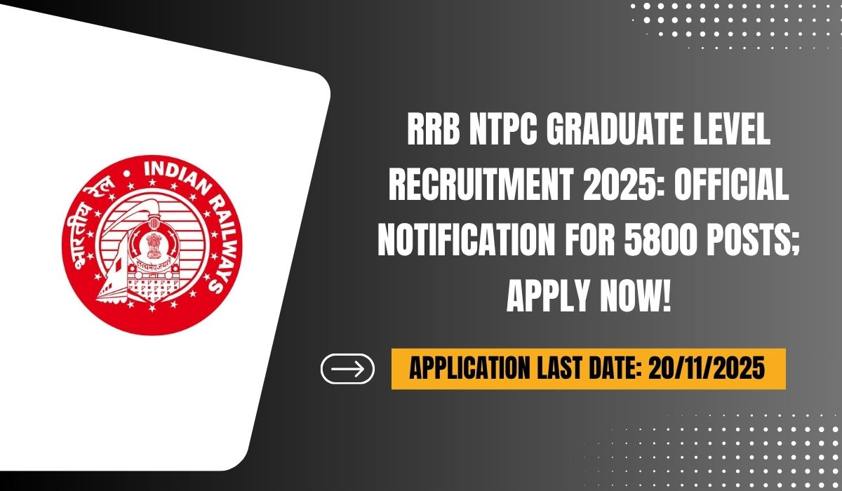 RRB NTPC Graduate Level Recruitment 2025