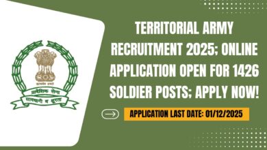 Territorial Army Recruitment 2025