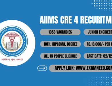 AIIMS CRE 4 Recruitment 2025