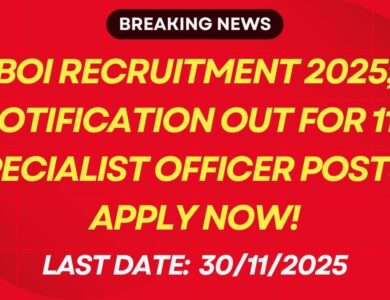 BOI Recruitment 2025