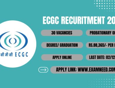 ECGC Recruitment 2025