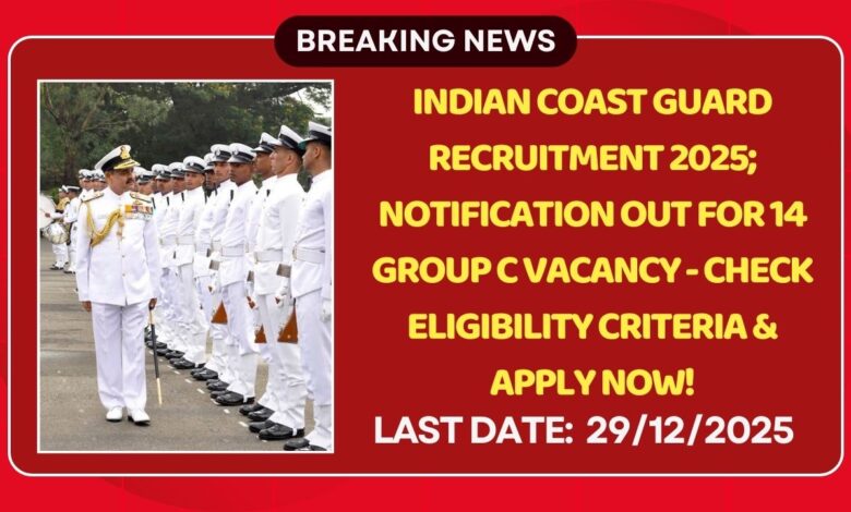 Indian Coast Guard Recruitment 2025