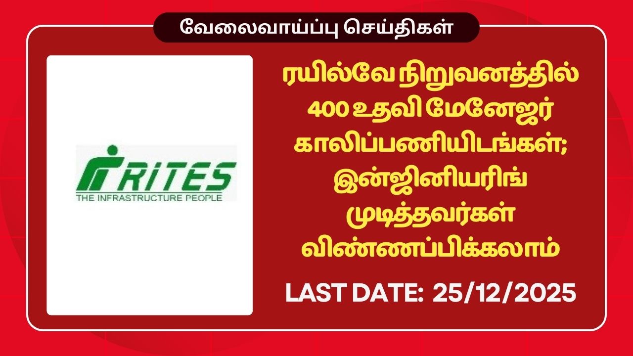 RITES Recruitment 2025
