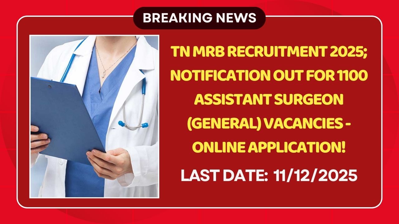 TN MRB Recruitment 2025