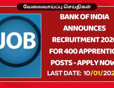 Bank of India Announces Recruitment 2026