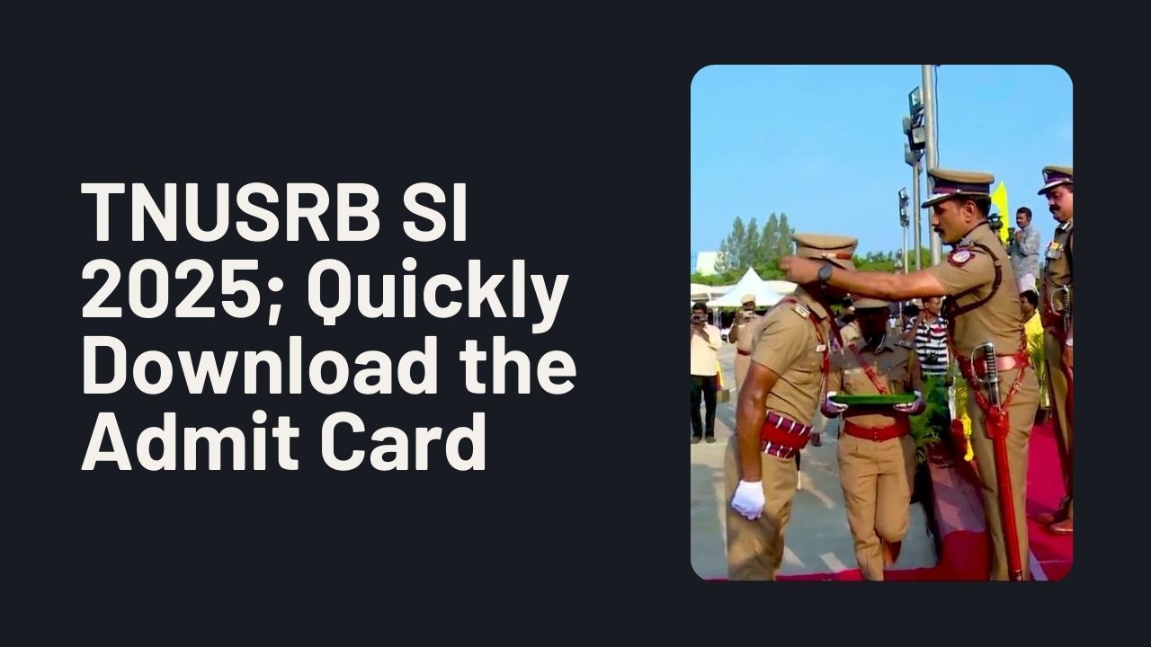 TNUSRB SI 2025
