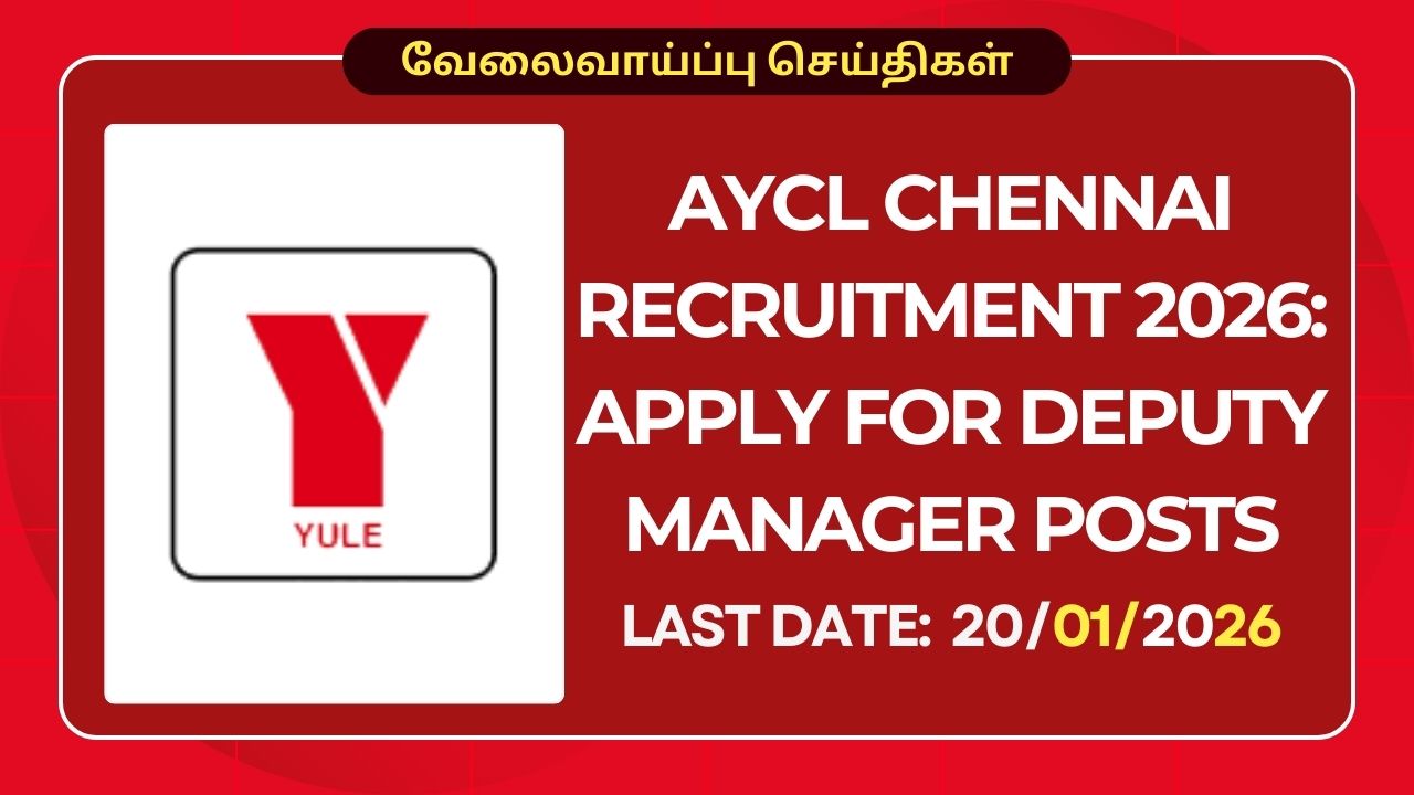 AYCL Chennai Recruitment 2026