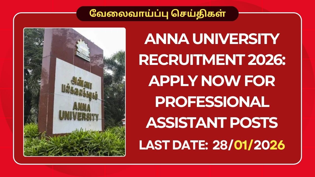Anna University Recruitment 2026