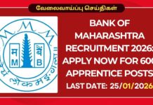 Bank of Maharashtra Recruitment 2026: Apply Now for 600 Apprentice Posts Bank of Maharashtra Recruitment 2026