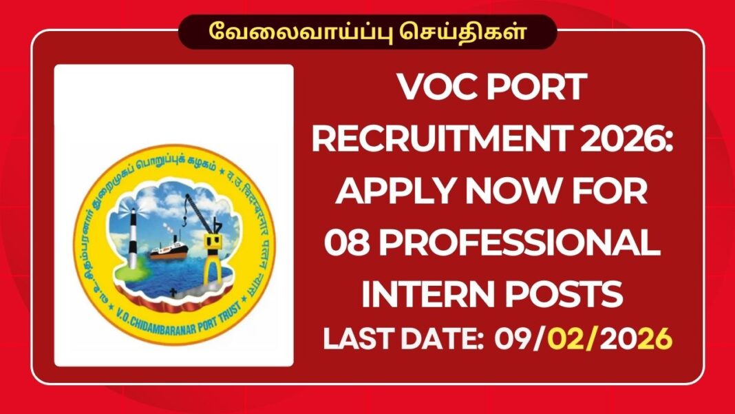 Photo inspiration: Fresh Look at Voc Port Recruitment 2026 Apply Now For 08 Professional Intern