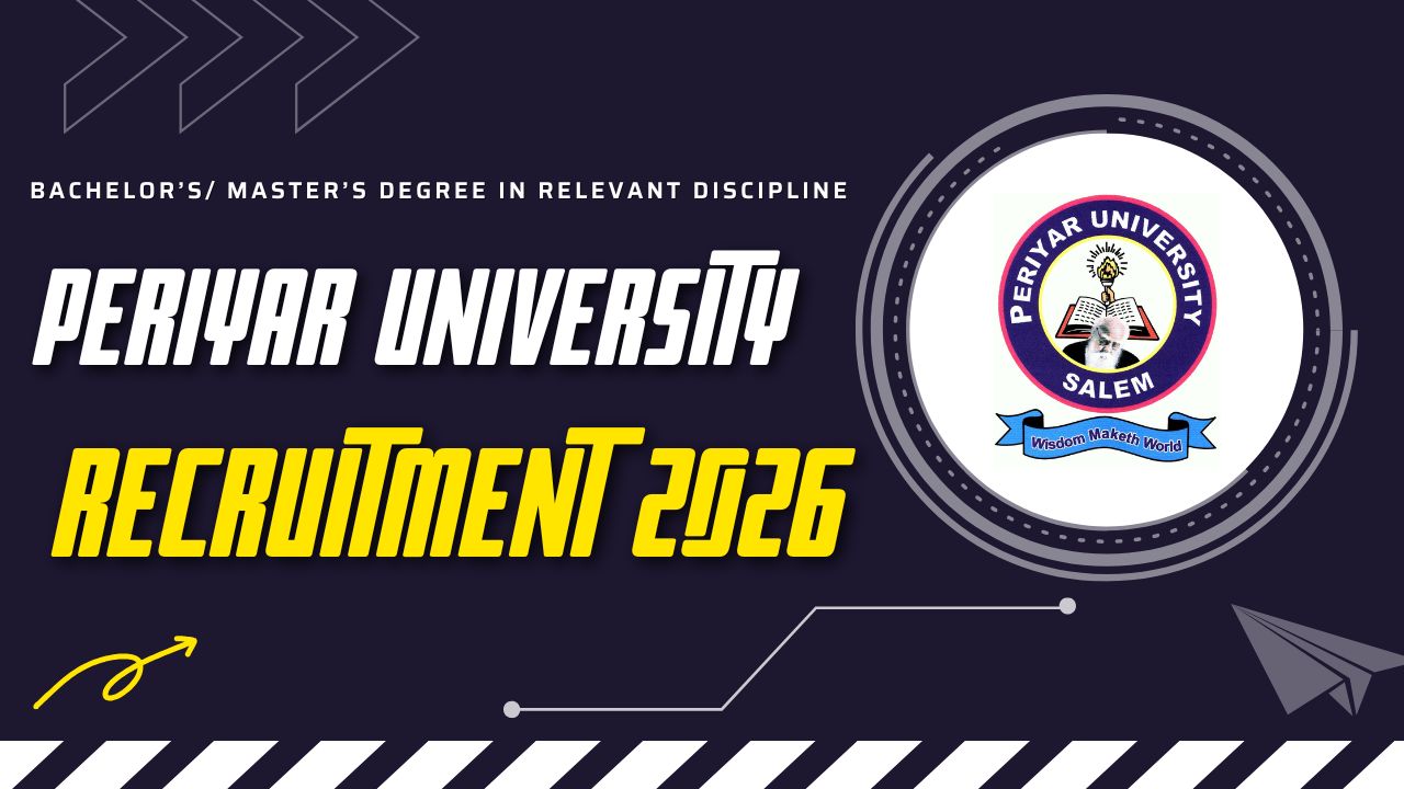 Periyar University Recruitment