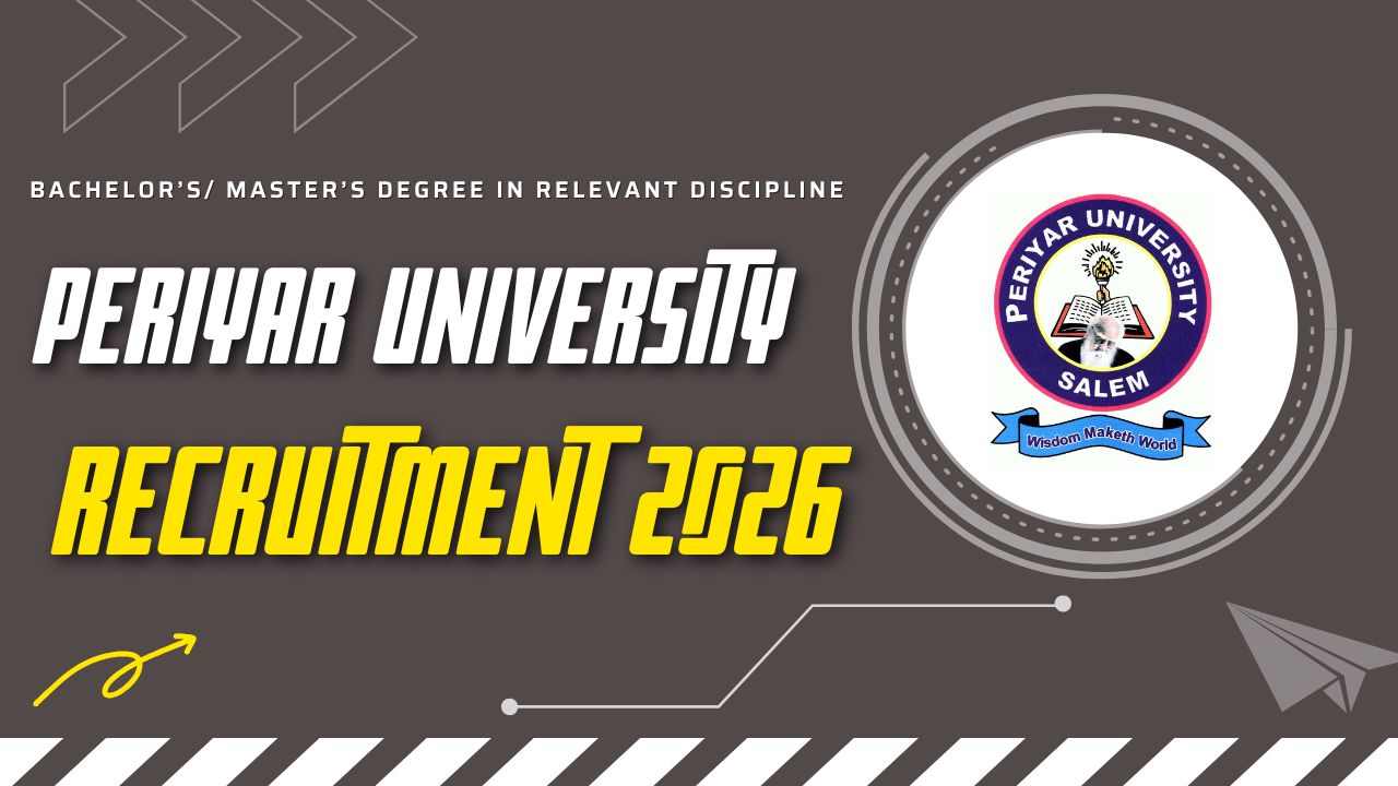 Periyar University Recruitment 2026