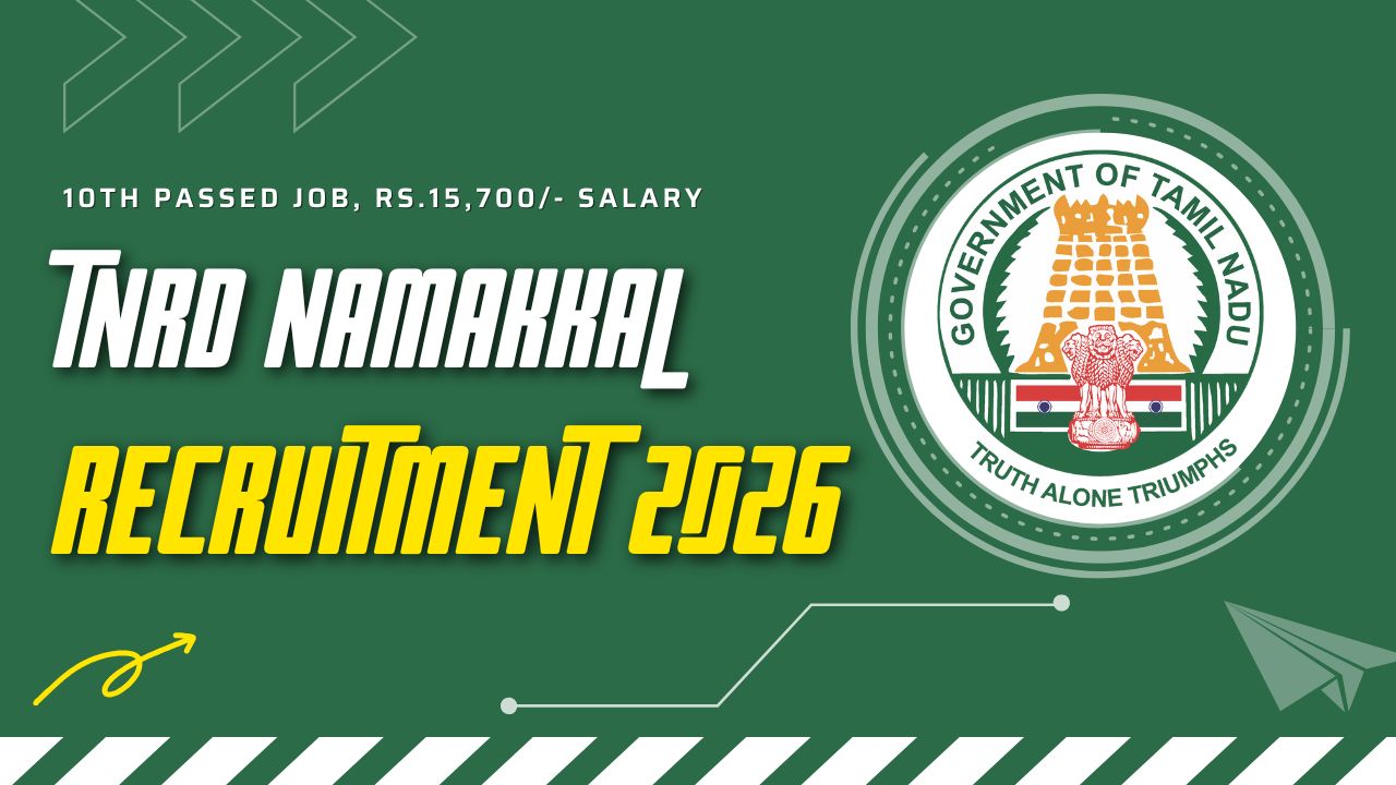 TNRD Namakkal Recruitment 2026 Record Clerk Notification PDF