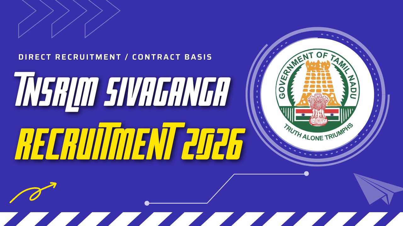 TNSRLM Sivaganga Recruitment 2026