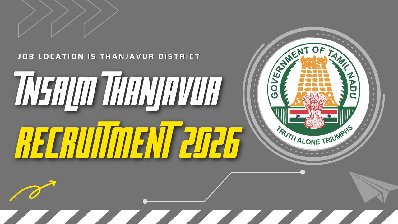 TNSRLM Thanjavur Recruitment 2026