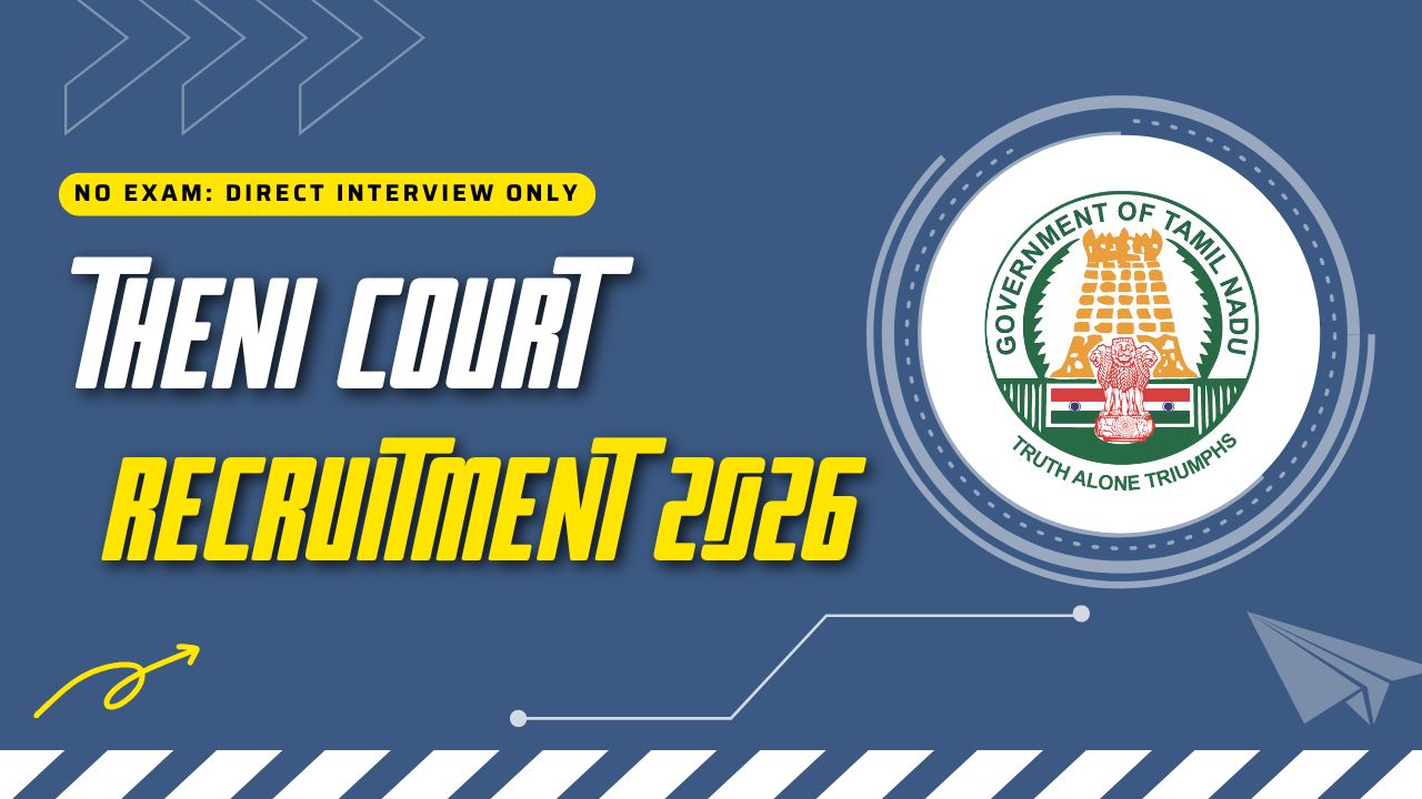 Theni Criminal Prosecution Department Recruitment 2026