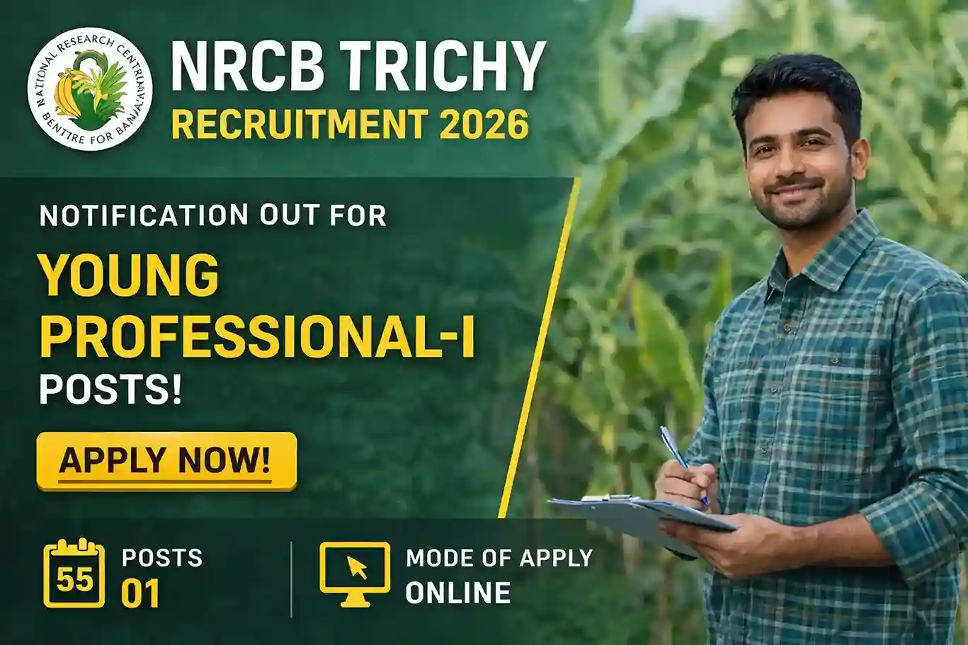 NRCB Trichy Recruitment 2026 notification