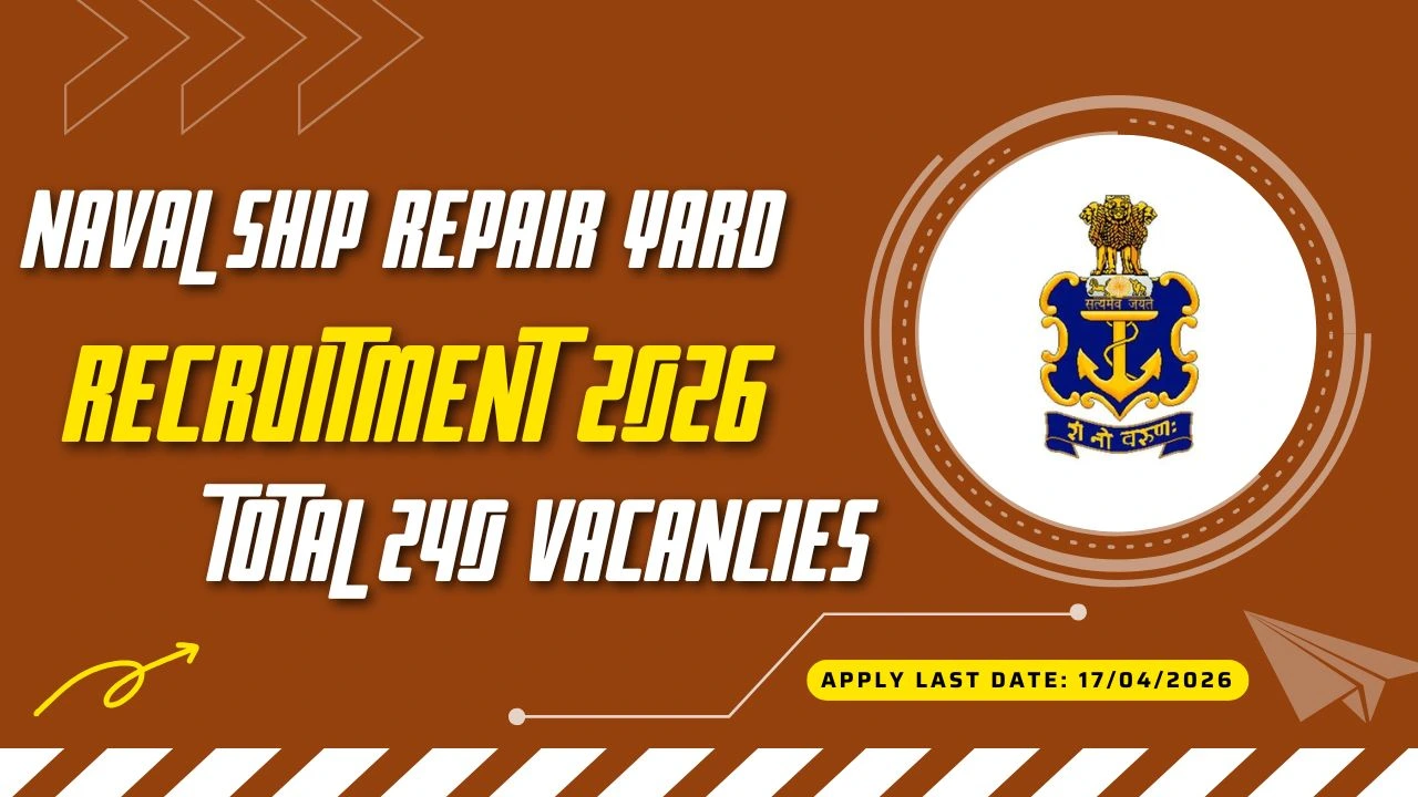Naval Ship Repair Yard Recruitment 2026