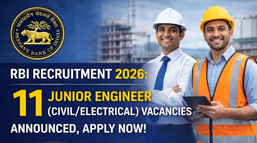 RBI JE Recruitment 2026