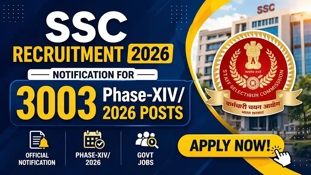 SSC Recruitment 2026 Notification PDF
