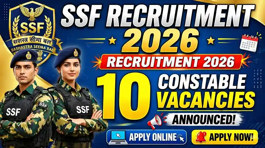 SSF Recruitment 2026 Notification PDF