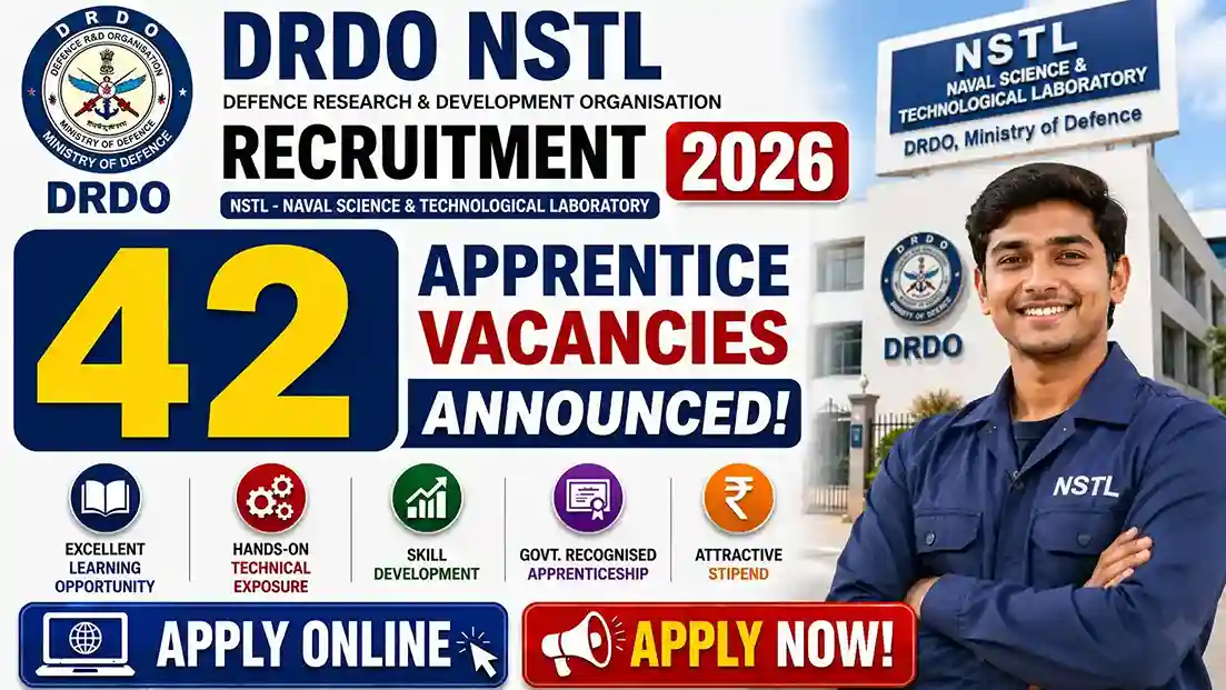 DRDO NSTL Recruitment 2026