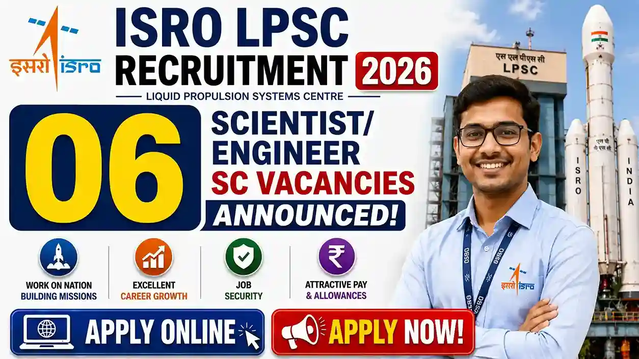 ISRO LPSC Recruitment 2026 Apply Online