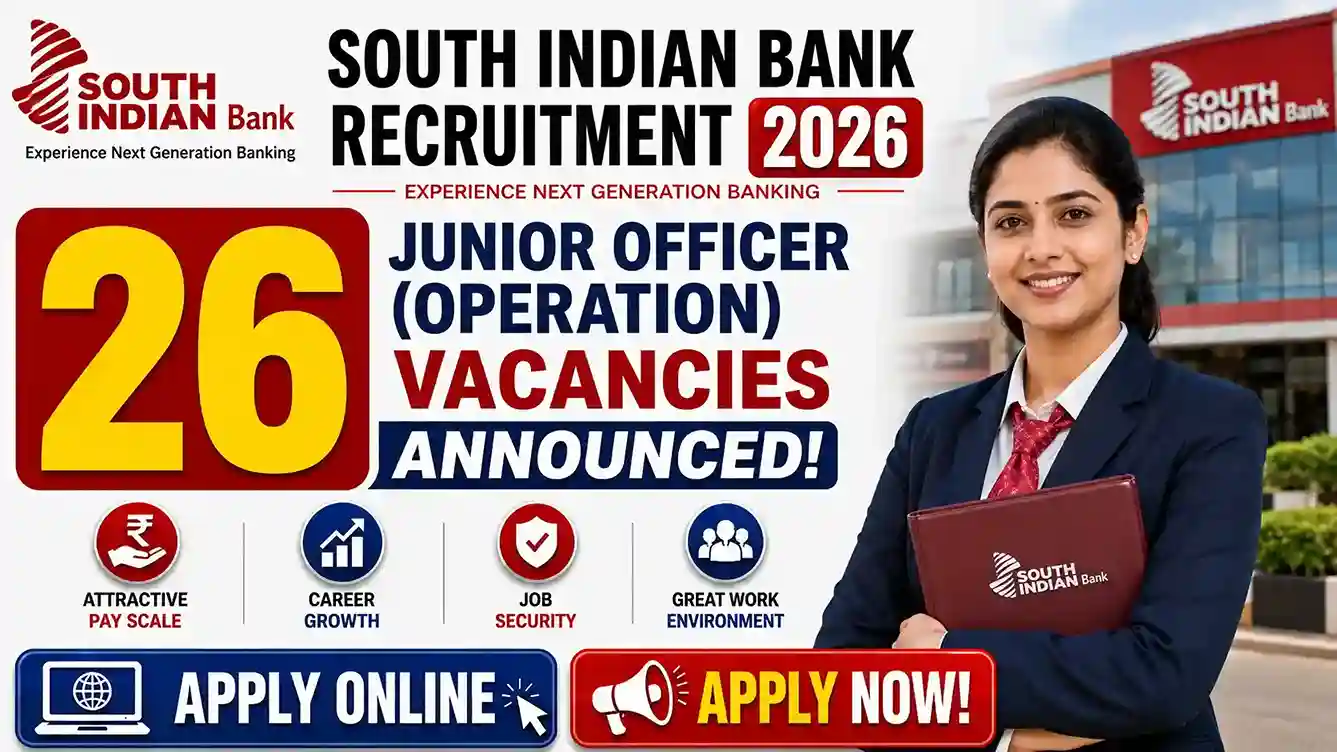 South Indian Bank Recruitment 2026 Notification PDF
