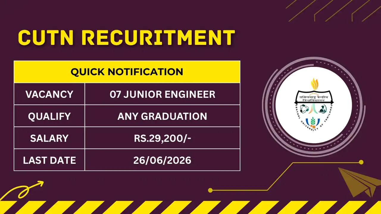 CUTN Recruitment 2026