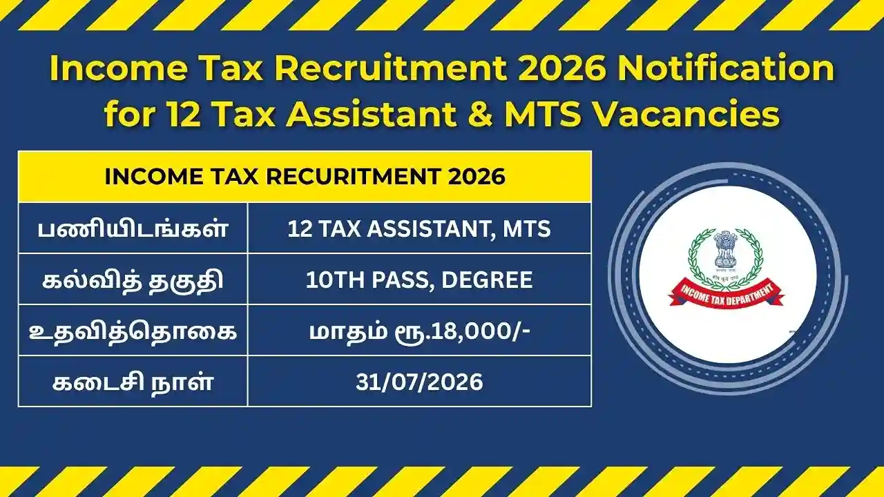 Income Tax Recruitment 2026