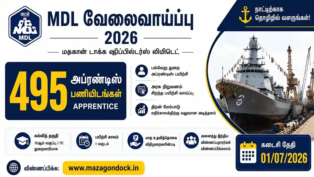 MDL Recruitment 2026 Notification